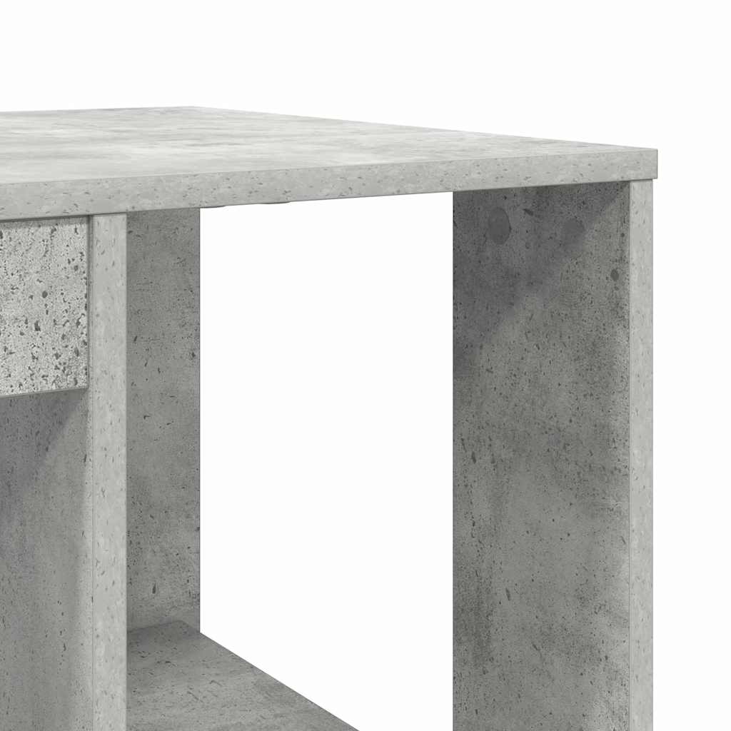 Stalas Betono pilka 130 x 50.5 x 75 cm Apdirbta mediena