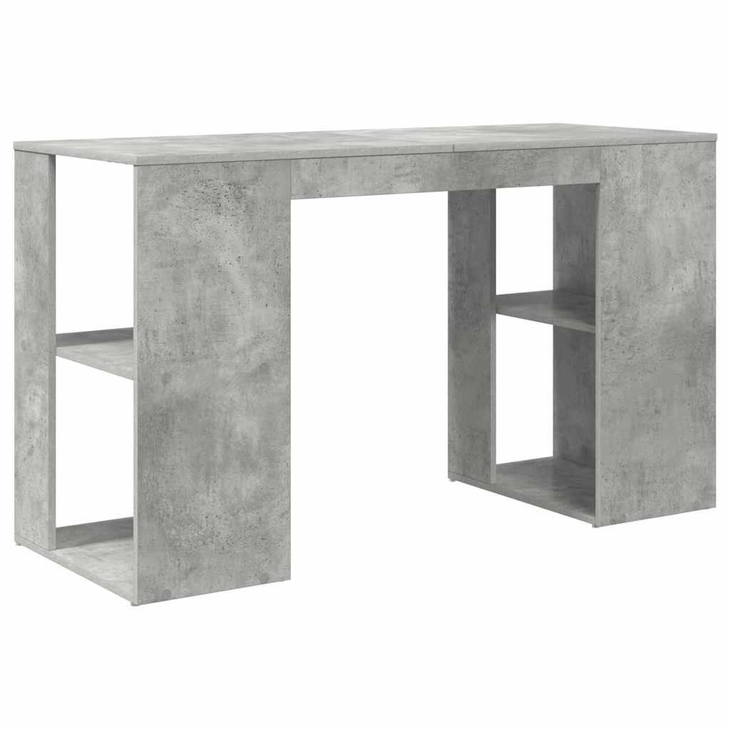 Stalas Betono pilka 130 x 50.5 x 75 cm Apdirbta mediena