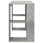 Stalas Betono pilka 130 x 50.5 x 75 cm Apdirbta mediena