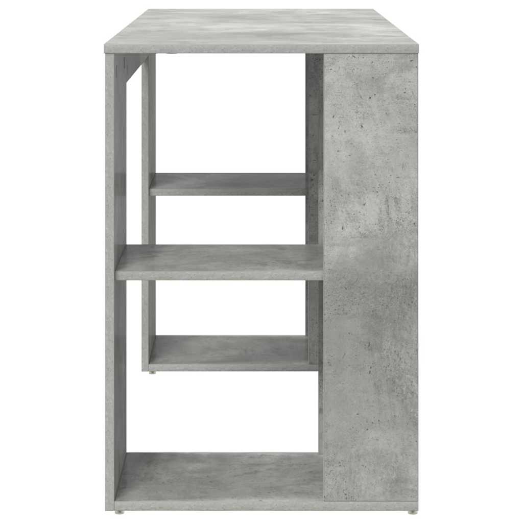 Stalas Betono pilka 130 x 50.5 x 75 cm Apdirbta mediena