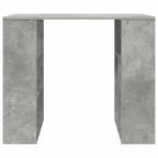 Stalas su lentyna Betono pilka 90 x 50 x 75 cm Apdirbta mediena