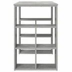 Stalas su lentyna Betono pilka 90 x 50 x 75 cm Apdirbta mediena
