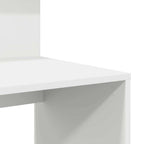 Stalas su lentyna Balta 90 x 48 x 101,5 cm Apdirbta mediena