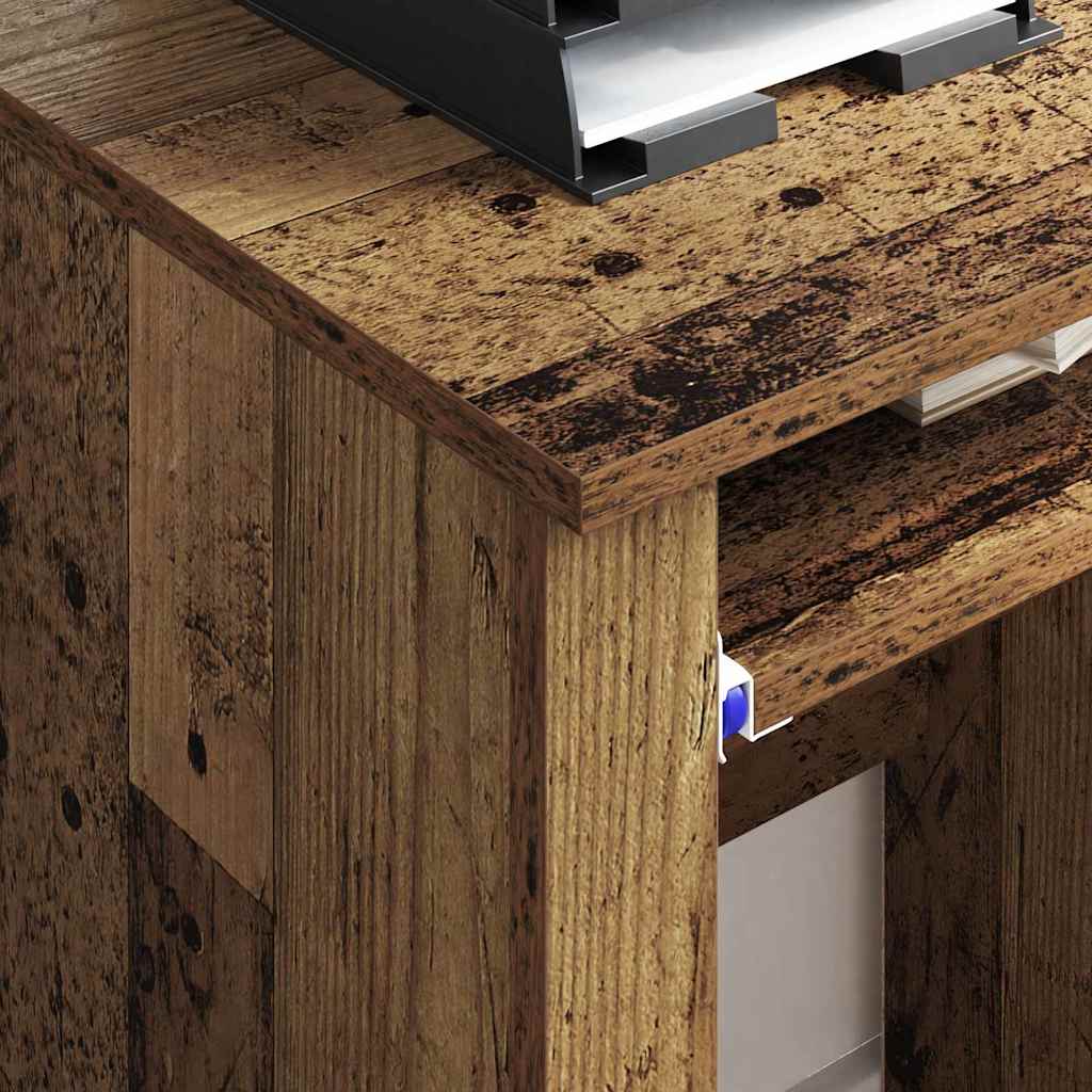 Stalas su ratais su stalčių Senovinis medis 91 x 50 x 77 cm