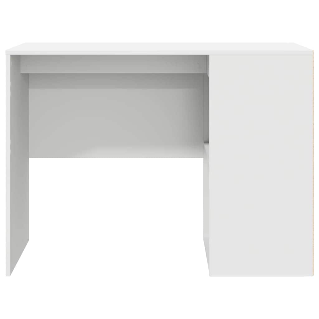 Stalas su lentyna Balta 102 x 50 x 75 cm Apdirbta mediena