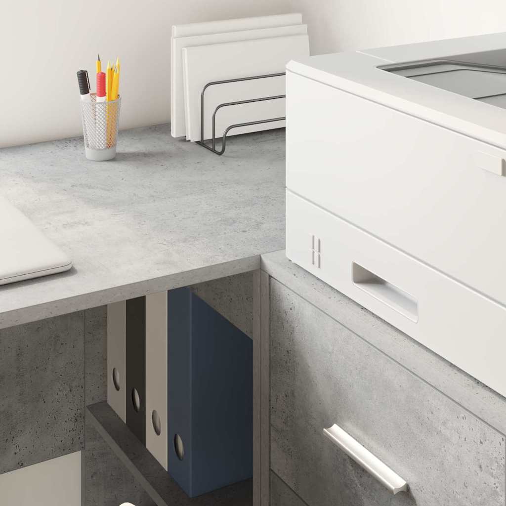 Stalas Betono pilka 102 x 50 x 75 cm Apdirbta mediena