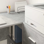 Stalas Betono pilka 102 x 50 x 75 cm Apdirbta mediena