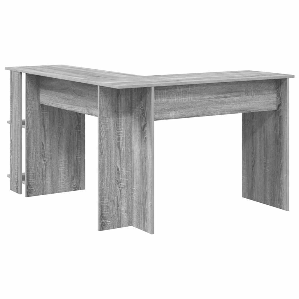 Kampinis rašomasis stalas Pilkas Sonoma 140 x 113,5 x 75 cm