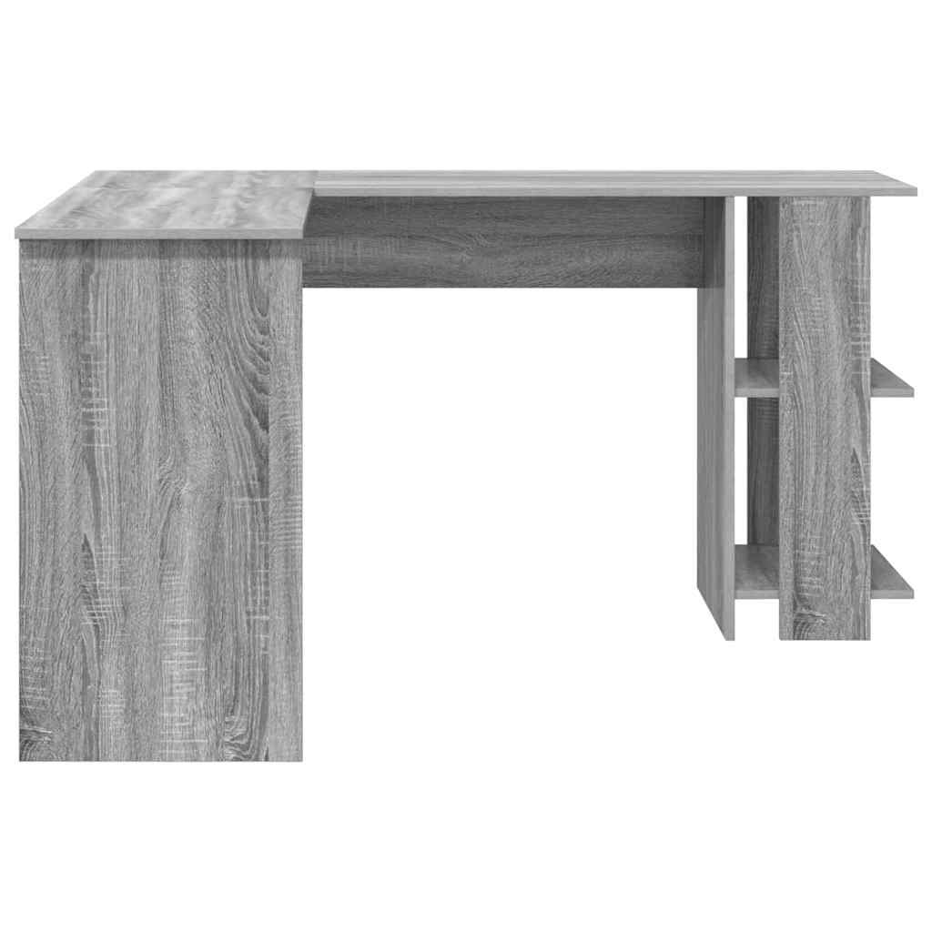 Kampinis rašomasis stalas Pilkas Sonoma 140 x 113,5 x 75 cm