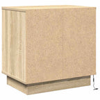 Šalia lovos spintelė su 2 pcs Sonoma ąžuolas 50 x 34.5 x 50 cm
