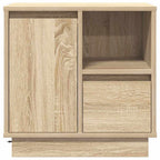 Šalia lovos spintelė su 2 pcs Sonoma ąžuolas 50 x 34.5 x 50 cm