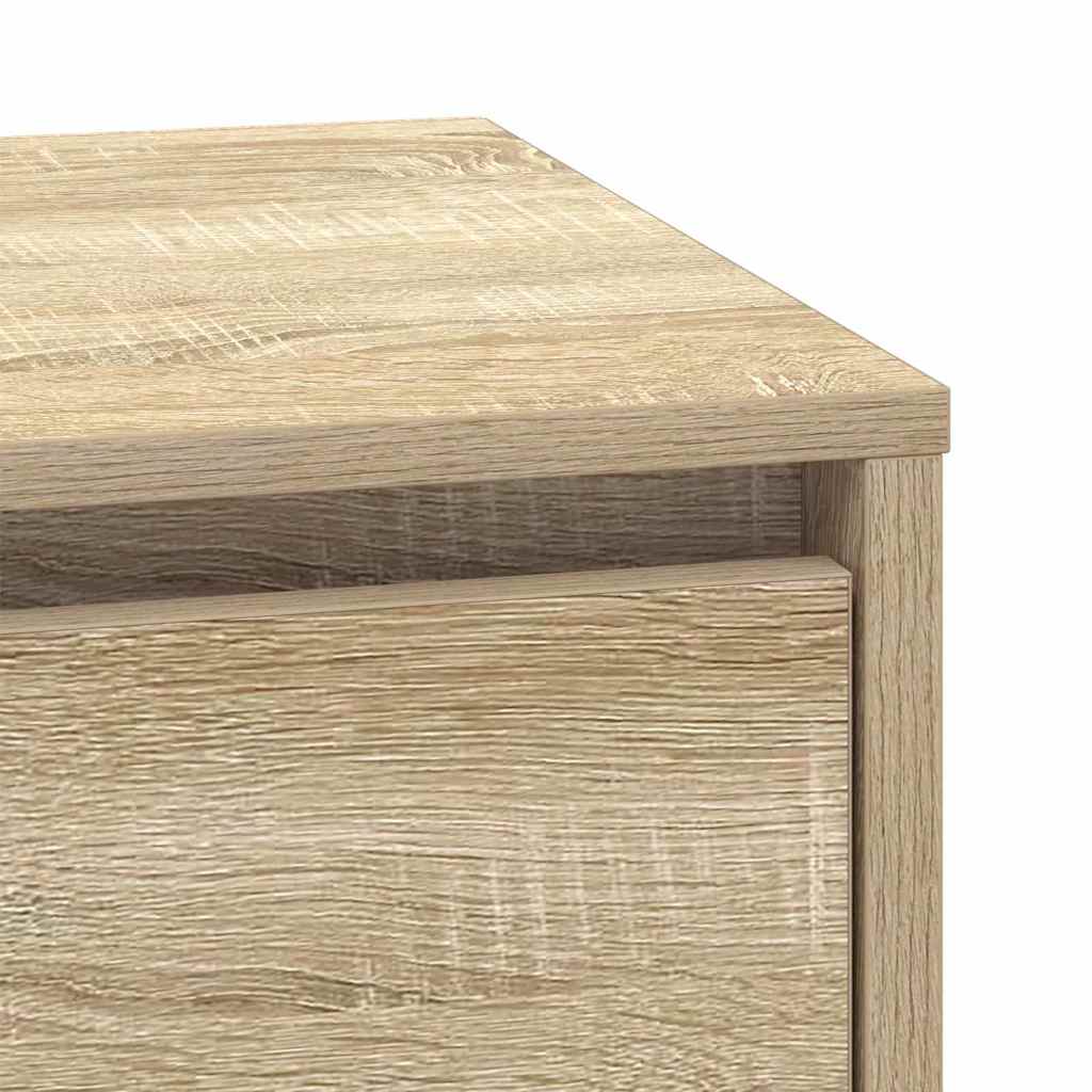 Šalia lovos spintelė su 2 pcs Sonoma ąžuolas 39 x 34.5 x 50 cm