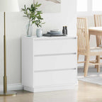 Šalia lovos spintelė Balta 71 x 34.5 x 75 cm Apdirbta mediena