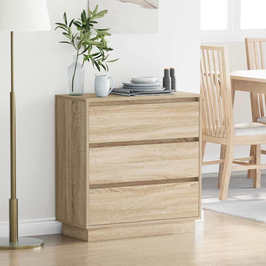 Šalia lovos spintelė su Sonoma ąžuolas 71 x 34.5 x 75 cm