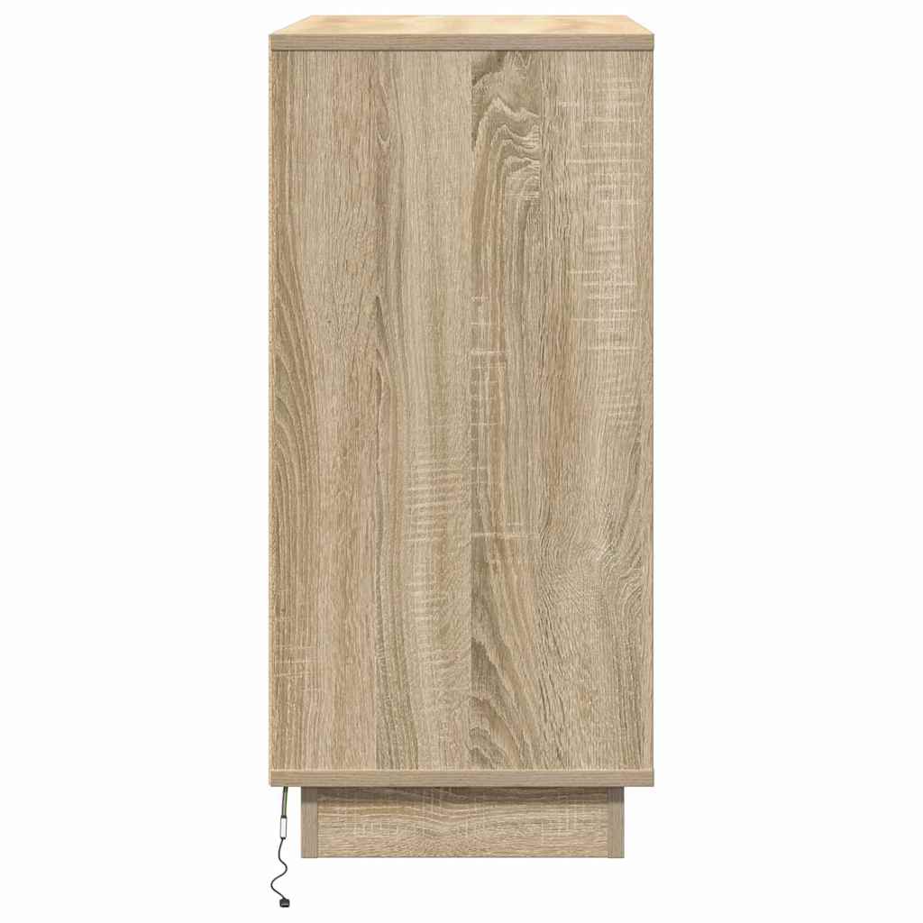 Šalia lovos spintelė su Sonoma ąžuolas 71 x 34.5 x 75 cm
