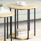 Šoninių staliukų komplektas 2 pcs Ruda 50 x 50 x 50,5 cm