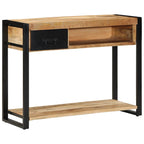 konsolinis stalas 100x35x75 cm Tvirtas neapdorotas medis Mango