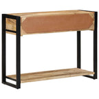 konsolinis stalas 100x35x75 cm Tvirtas neapdorotas medis Mango