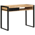 Rašomasis stalas 100x50x75 cm Masyvus neapdorotas medis Mango