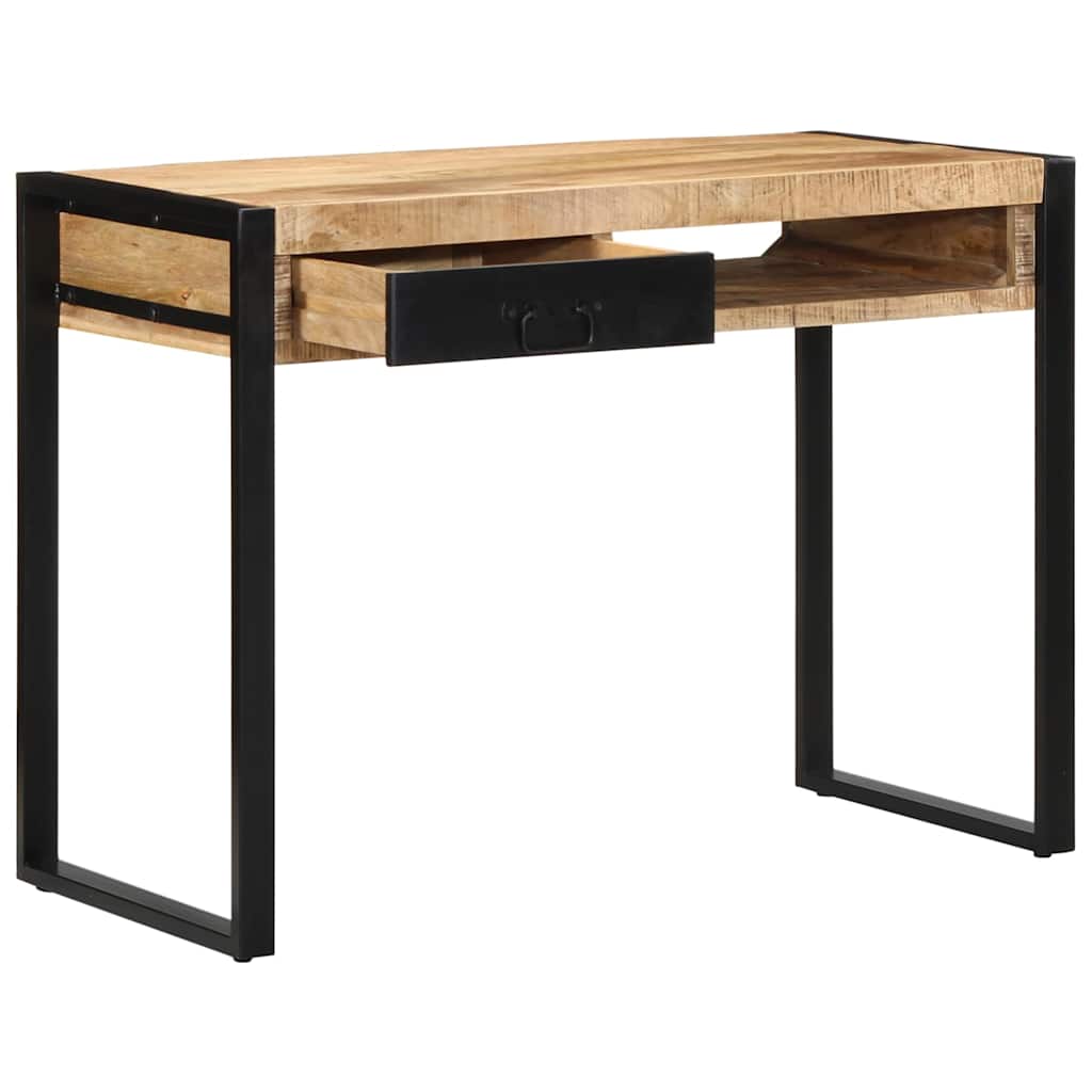 Rašomasis stalas 100x50x75 cm Masyvus neapdorotas medis Mango