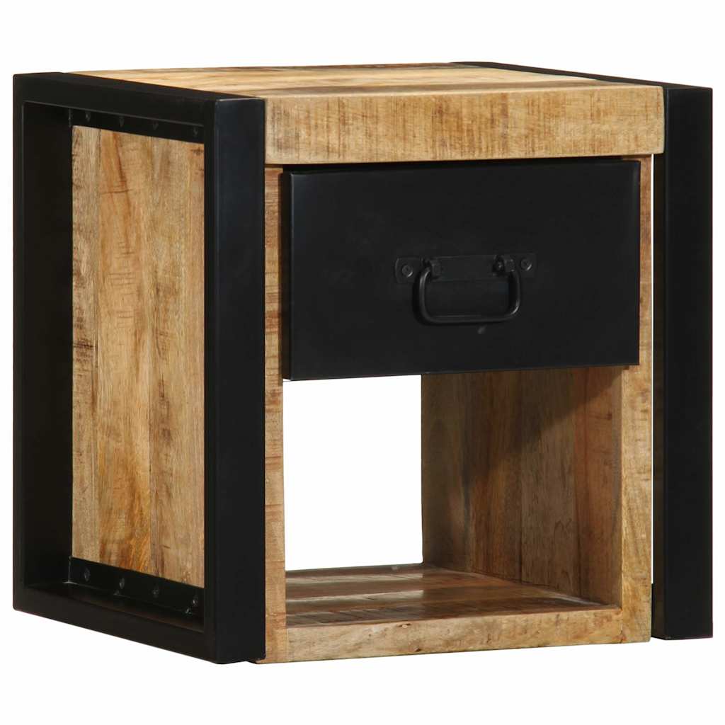 Spintelė prie lovos 40x35x40 cm Tvirtas neapdorotas medis Mango