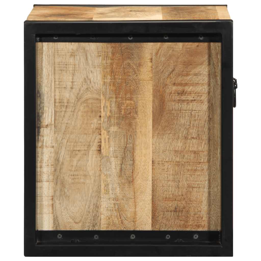 Spintelė prie lovos 40x35x40 cm Tvirtas neapdorotas medis Mango