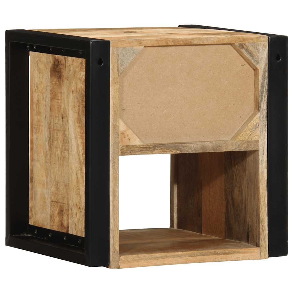 Spintelė prie lovos 40x35x40 cm Tvirtas neapdorotas medis Mango