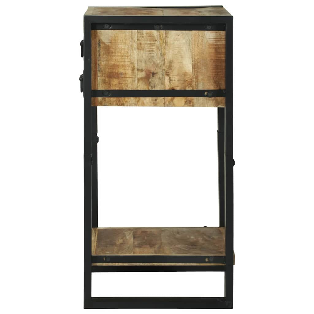 Žurnalinis staliukas Ruda Nešlifuotos mango medienos masyvas