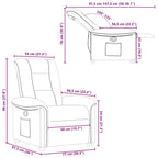 Atlošiamas krėslas, šviesiai pilkos spalvos, audinys