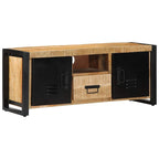 televizoriaus spintelė 100x30x40 cm Masyvus Rough Wood Mango