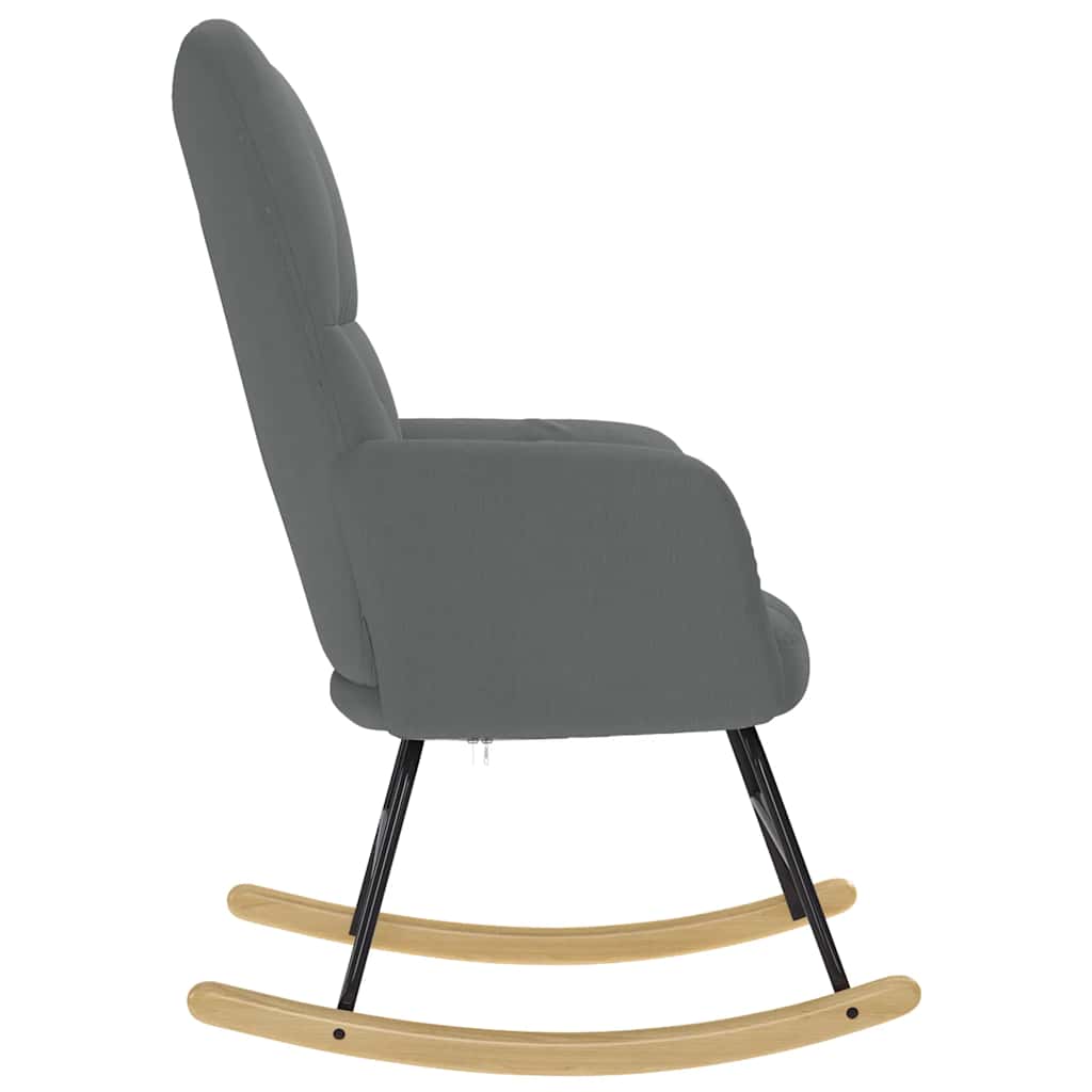 Supama kėdė, tamsiai pilkos spalvos, audinys