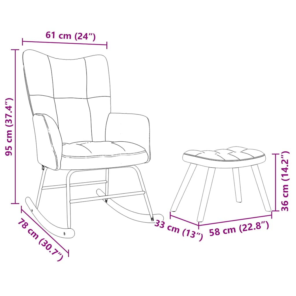 Supama kėdė su pakoja, juodos spalvos, audinys
