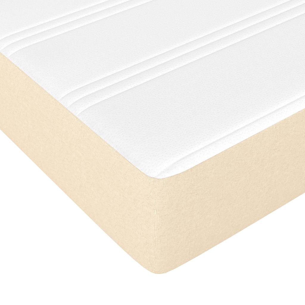Kišeninių spyruoklių čiužinys vaikams, vidutinio kietumo, kreminis, 80x160cm, audinys
