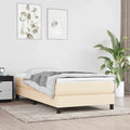 Kišeninių spyruoklių čiužinys vaikams, vidutinio kietumo, kreminis, 80x160cm, audinys