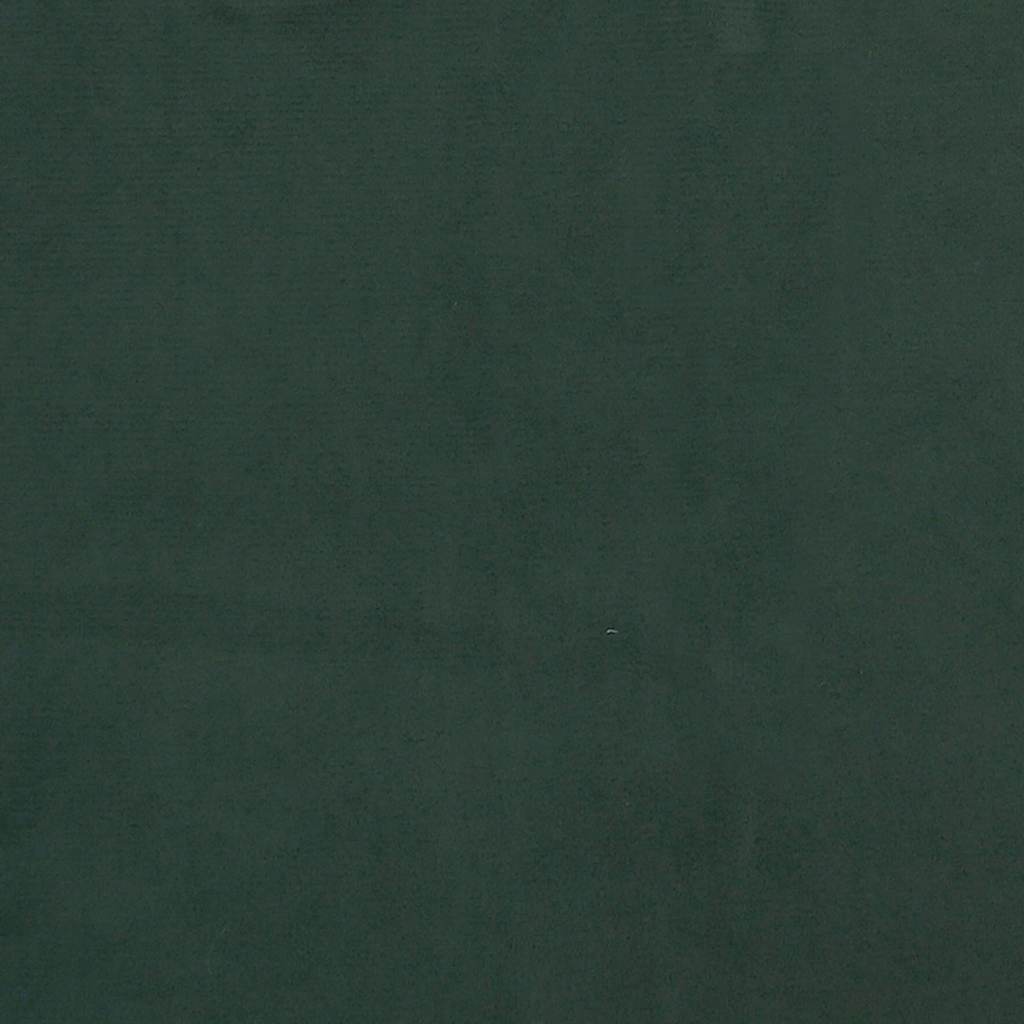 Kišeninių spyruoklių čiužinys, vidutinio kietumo, tamsiai žalias, 100x210x20cm, aksomas