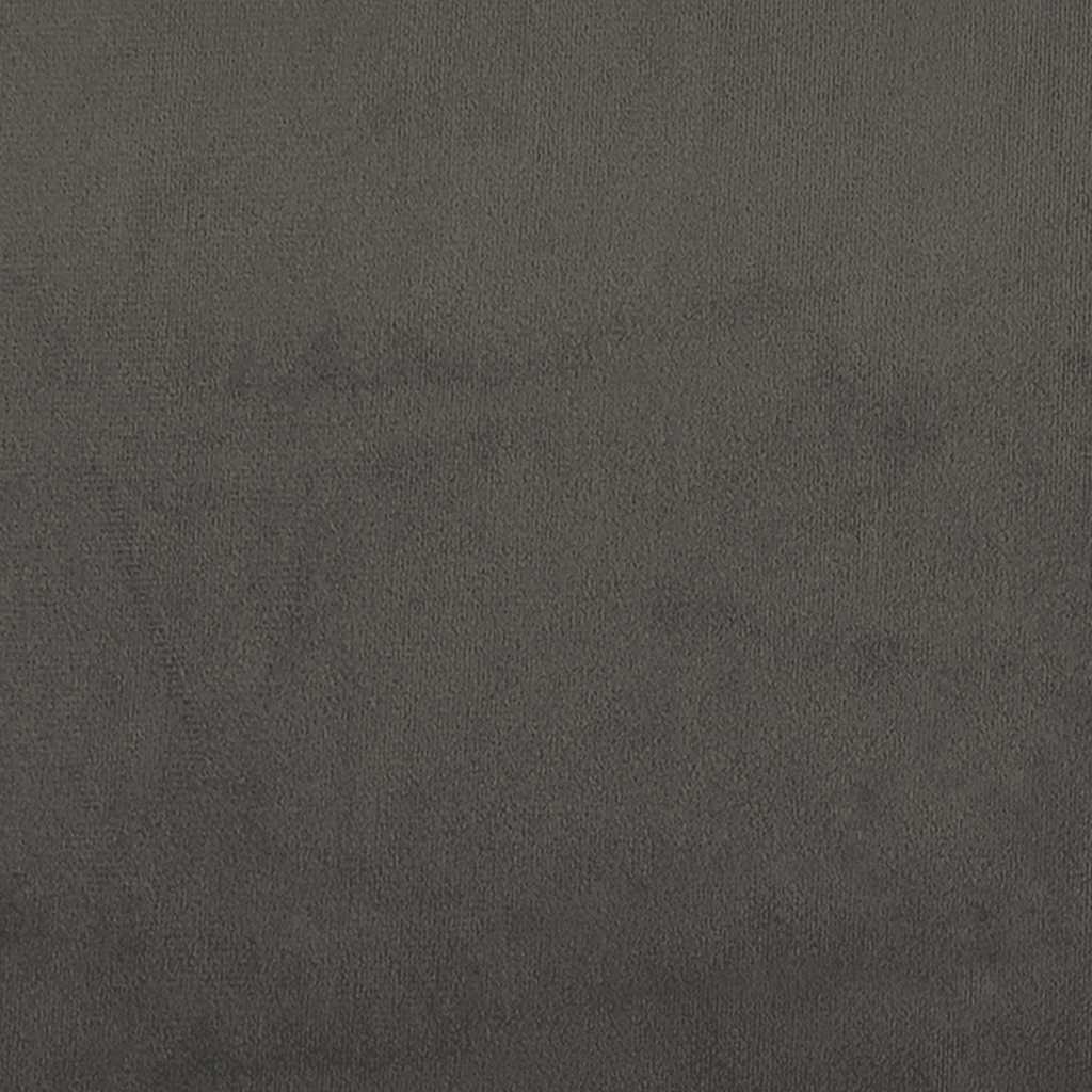 Kišeninių spyruoklių čiužinys, vidutinio kietumo, tamsiai pilkas, 120x210x20cm, aksomas