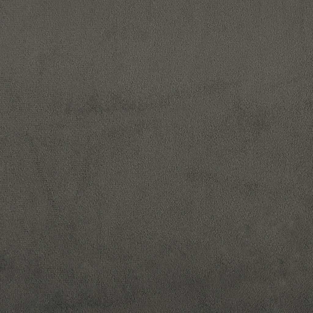 Kišeninių spyruoklių čiužinys, vidutinio kietumo, tamsiai pilkas, 140x210x20cm, aksomas