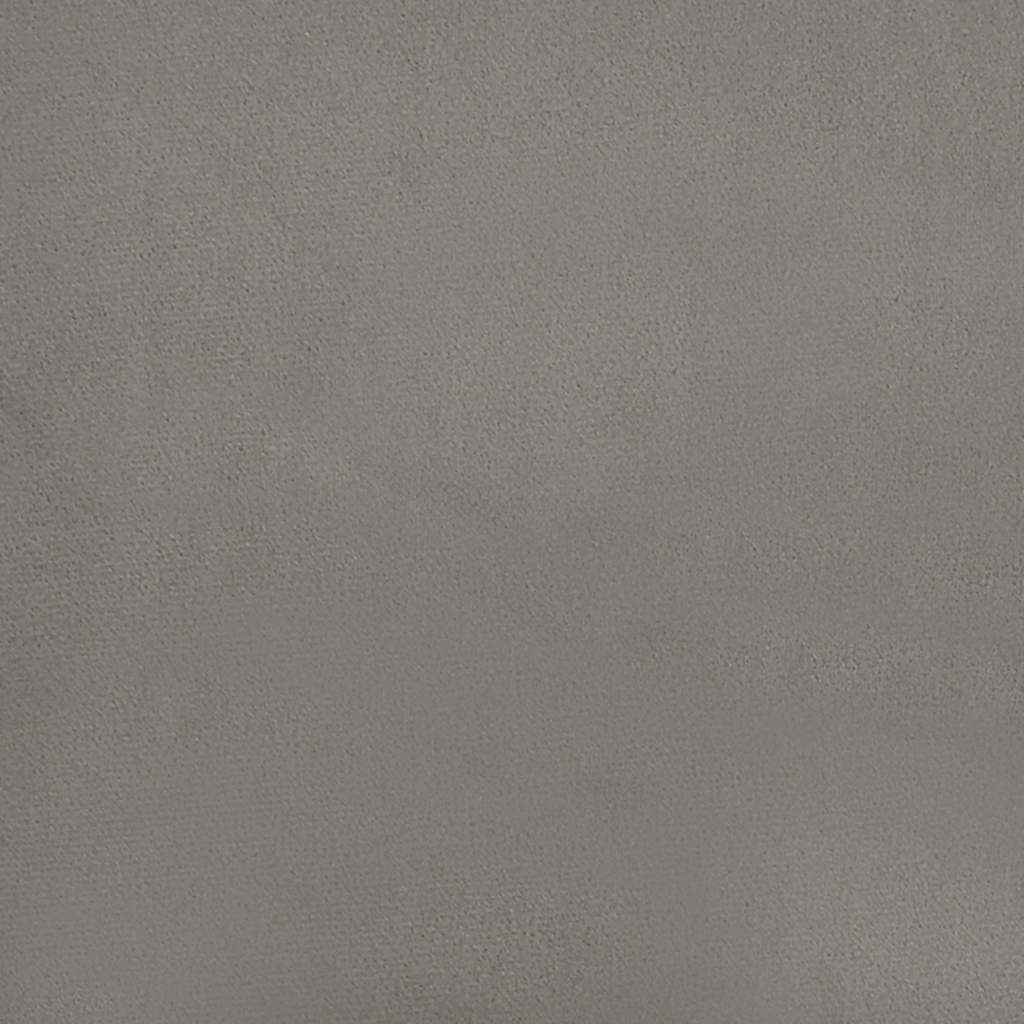 Kišeninių spyruoklių čiužinys, vidutinio kietumo, šviesiai pilkas, 120x220x20cm, aksomas