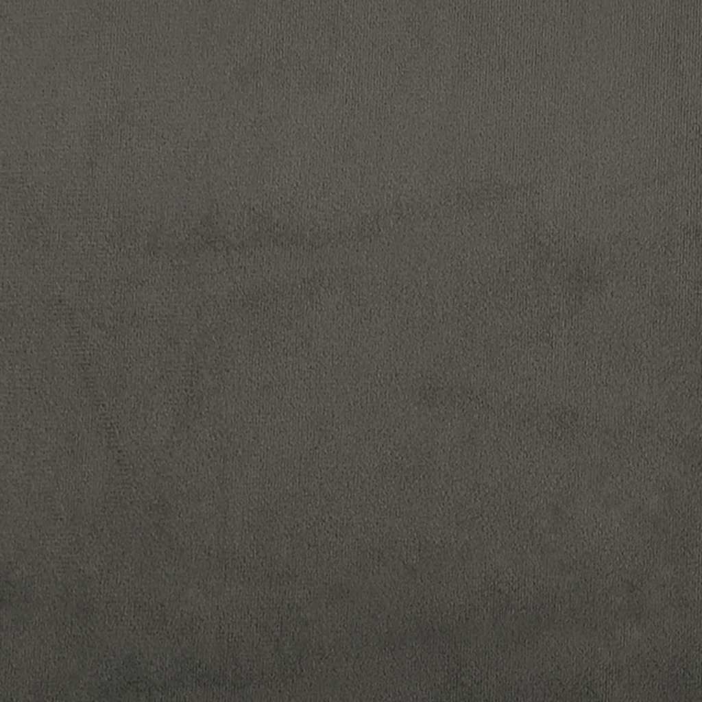 Kišeninių spyruoklių čiužinys, vidutinio kietumo, tamsiai pilkas, 120x220x20cm, aksomas
