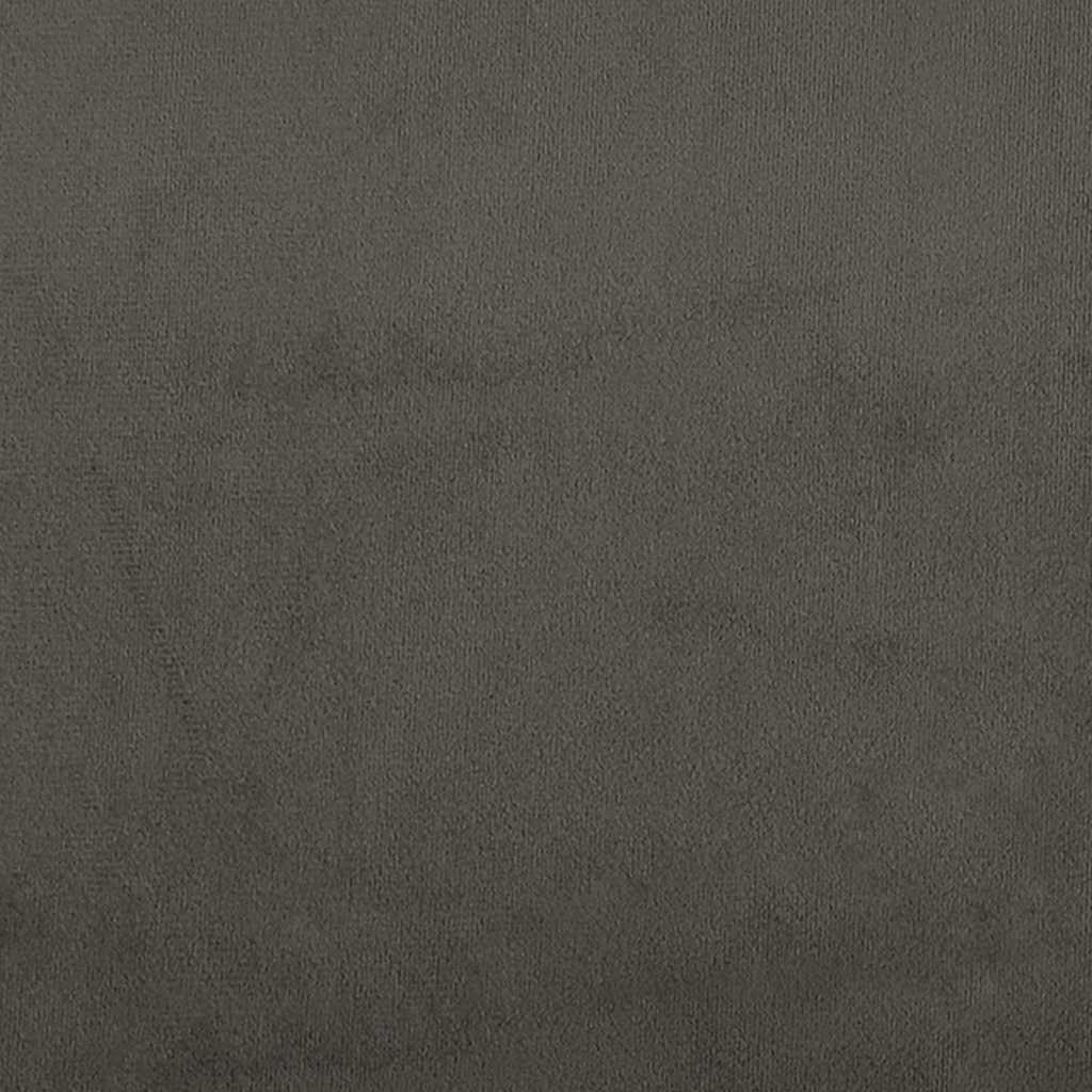 Kišeninių spyruoklių čiužinys, vidutinio kietumo, tamsiai pilkas,160x220x20cm, aksomas