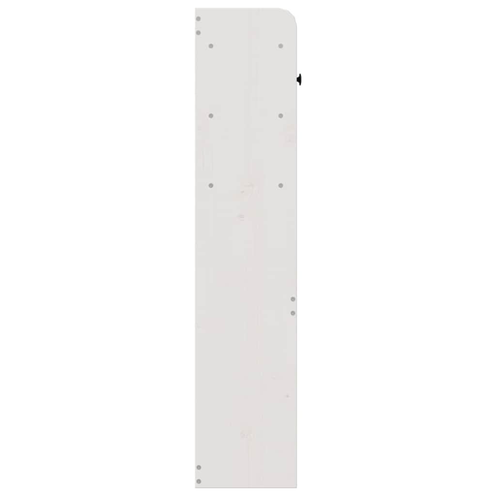 Galvūgalis su daiktų laikymo vieta, baltas, 140cm, pušis