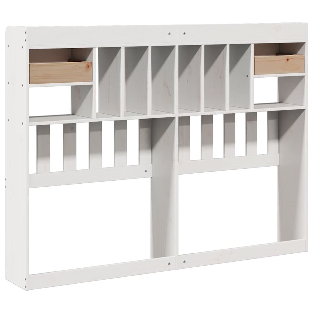 Galvūgalis su daiktų laikymo vieta, baltas, 140cm, pušis