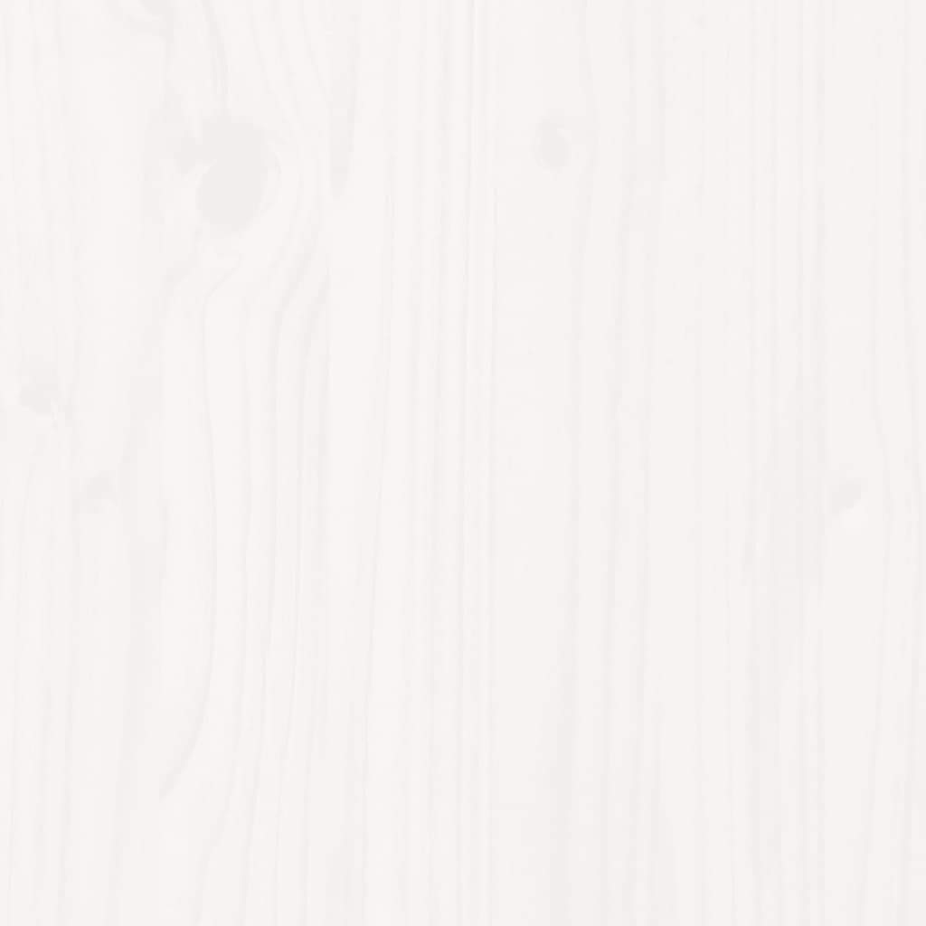 Dviaukštė lova, balta, 90x200cm, pušies medienos masyvas