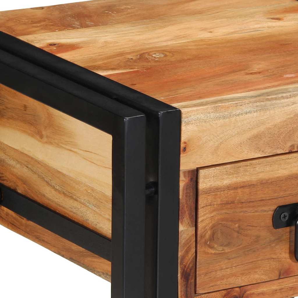 Šalia lovos spintelė su stalčių 2 pcs Ruda 40 x 35 x 50 cm