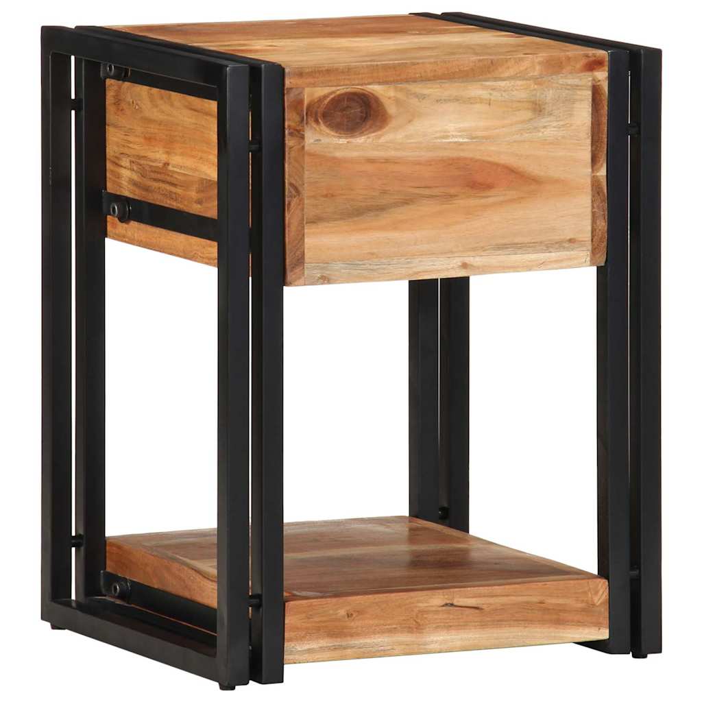 Šalia lovos spintelė su stalčių 2 pcs Ruda 40 x 35 x 50 cm