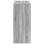Baro stalas su lentyna, pilkas ąžuolo, 124x46x103,5cm, mediena