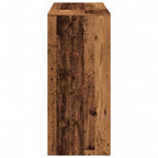 Baro stalas su lentyna, medienos, 124x46x103,5cm, mediena