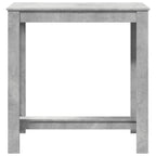 Baro stalas, betono pilkas, 102x50x103,5cm, apdirbta mediena