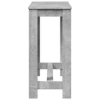 Baro stalas, betono pilkas, 102x50x103,5cm, apdirbta mediena