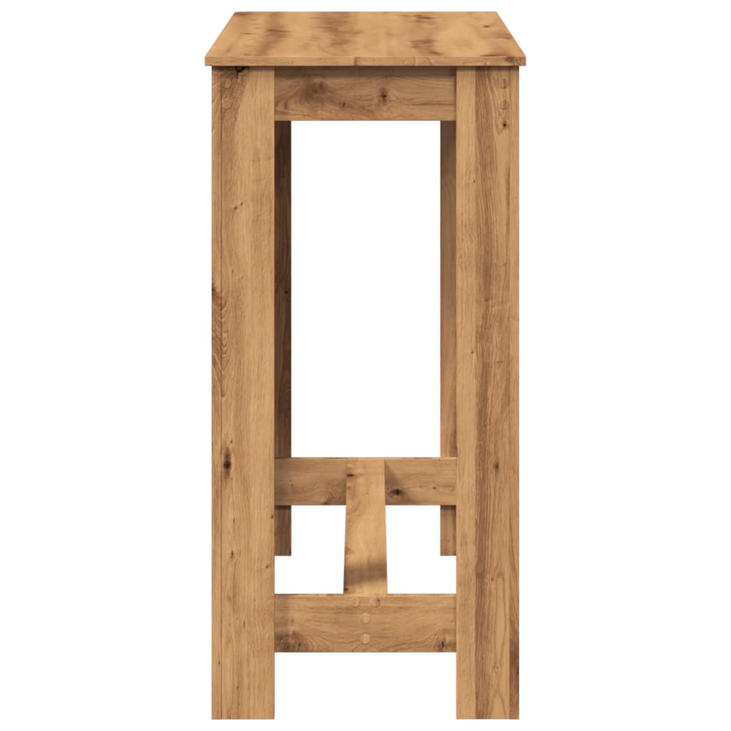 Baro stalas, artisano ąžuolo, 102x50x103,5cm, apdirbta mediena